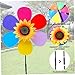 pinwheels, Pinwheels for Yard and Garden 4Pcs Garden for Kids 12in Colorful Sunflower Lawn Party Pinwheel Wind Spinner Toys for Outdoor Yard Decor
