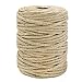 Price comparison product image tenn well 3.5mm Braided Hemp Rope, 165 Feet Natural Jute Twine Sting for DIY Cat Scratcher, Gardening Bundling Craft Decoration (Brown)