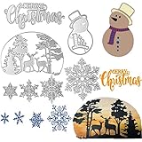 ♕ Il pacchetto include: 7 pezzi * Set di stampi da taglio Merry Christmas