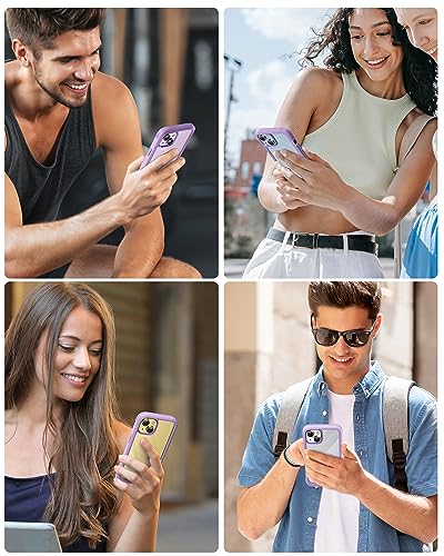 Coque iPhone 14 antichoc intégrale violette pour éviter les bris d'écran et rayures - 6
