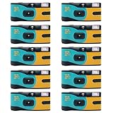 Fotofilm Pro Disposable Camera Single Use Film ISO 400 27 Exposure Flash - 10 Pack Bulk for Weddings, Birthdays and Parties!
