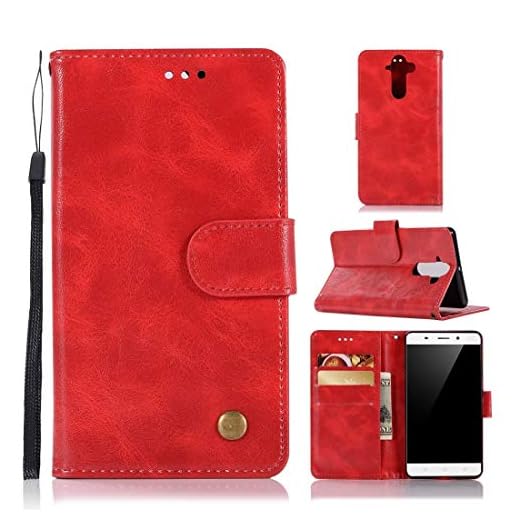PROTECTIVECOVER+ / Compatible with for Nokia 8 Sirocco Retro Koppar Spänne Crazy Horse Horizontal Flip PU Läderfodral med Hållare & Kort Slots & Wallet & Lanyard, Mode mobiltelefon fodral skydd i
