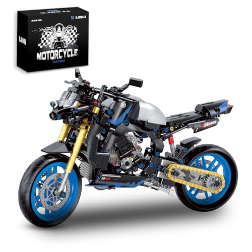 MJDDJA Juego de construcción de motocicleta 1:8 para adultos, blo...