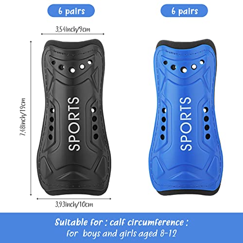 Image of Civaner Youth Soccer Shin Guards Lightweight Breathable Child Calf Protective Gear Soccer Equipment Kids Shin Guards for 4-12 Boys and Girls Children Teenagers