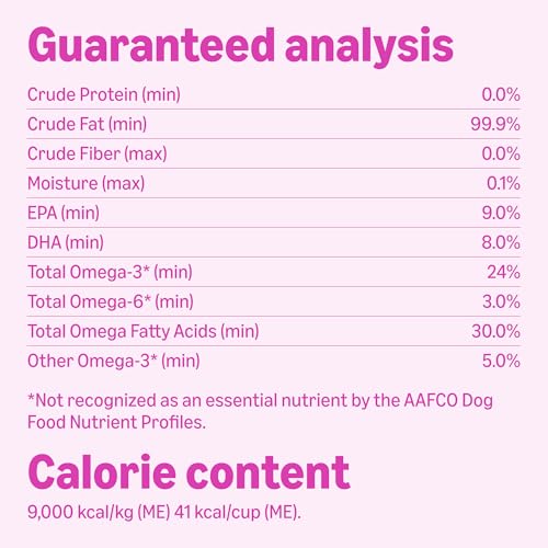 Image of Amazon Basics Wild Alaskan Salmon Oil - Skin and Coat Support, Omega 3 Supplement for Dog and Cat, 8 fl oz (Previouly Wonder Bound)
