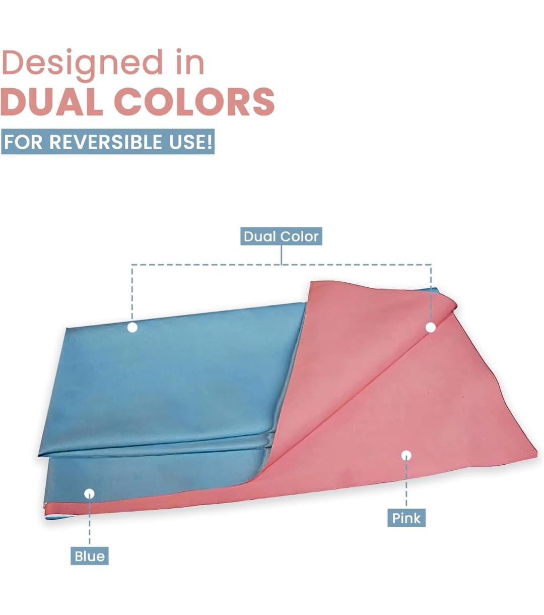 Shakuntla Rubber Sheet Mackintosh Sheet Mattress Protector for Hospital Bed Baby Bed (Red & Blue) (2 Meter – 3×6 Feet) Shakuntla Rubber Sheet Mackintosh Sheet Mattress Protector for Hospital Bed Baby Bed (Red & Blue) (2 Meter – 3×6 Feet)