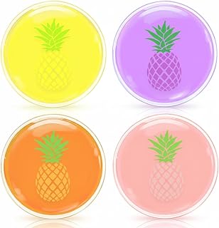 Pineapple Ice Pack for IVF, Gel Ice Pack Perfect for IVF Shots, Cold Compress Pain Relief, Hot Cold Therapy Gel Pack Pineapple Gift (4 Different Pineapple)