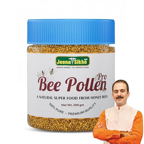 Image of Jeena Sikho Bee Pollen Pro | Raw & Natural Bee Pollen | Nutrient-Dense Superfood | For Daily Energy & Nutrition | 200 g