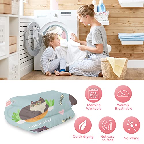 Udten Cat Lover Gifts For Women Cute Cat Blanket Cat Gifts For Women Girls, Cat Throw Blanket Cat Mom Gifts For Women Birthday Mother's Day Children's Day Gifts,50"X40" #TOP4