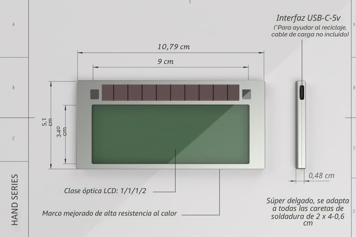 Tefuawe Serie Manual 2x4 1/4 Lente de Soldadura de Oscurecimiento Automático Digital, Baja Intensidad 2A Tig, Tonalidad 11, para Capucha de Soldadura de Cuchara de Azúcar y Tubería