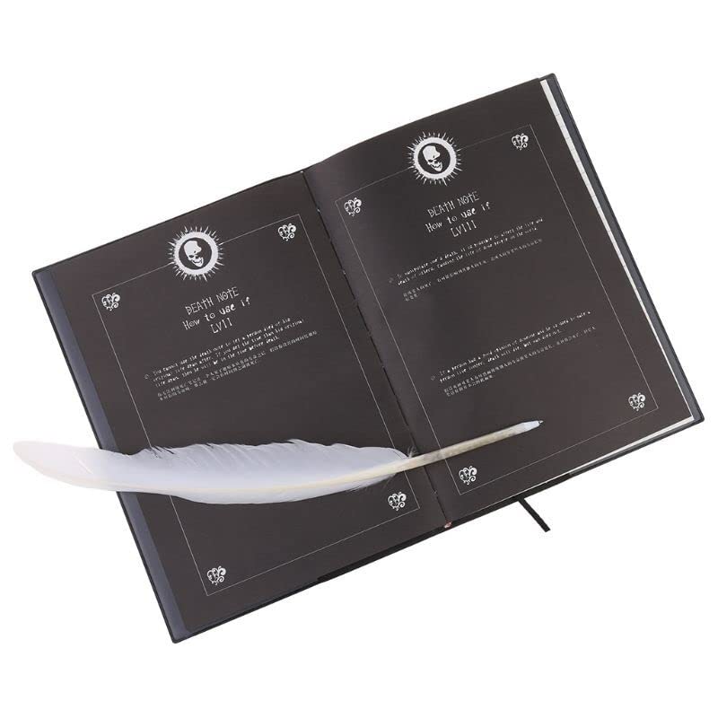 zeszyt， Nowy komiks Death Note: Cosplay i długopis z piórem, animacja, sztuka, dziennik pisania(25cmx18cm)