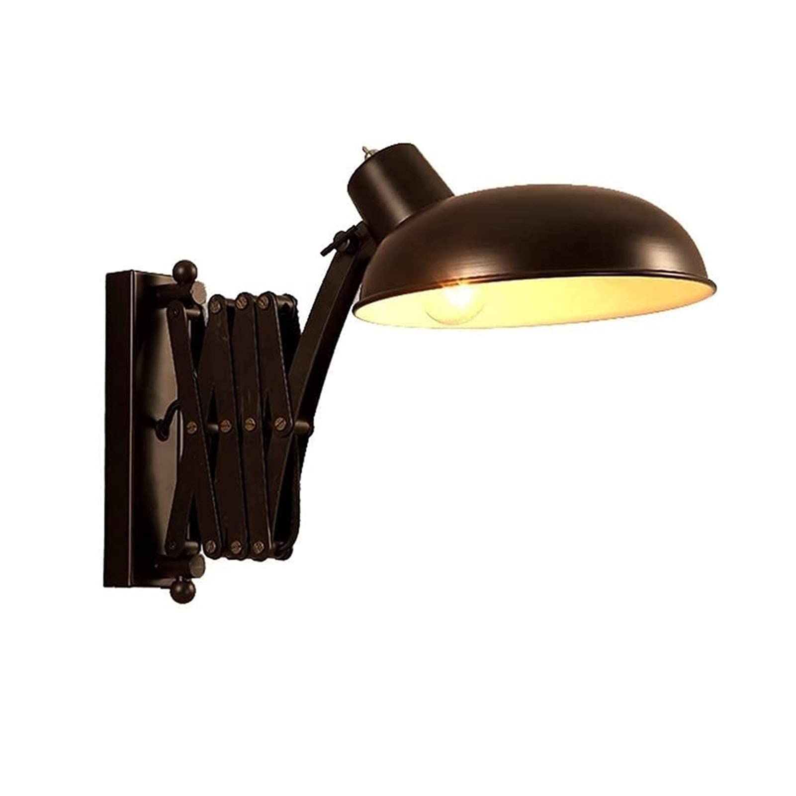 Lámpara de pared LED interior estilo retro con resorte extensible y telescopio 7