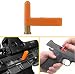 Ultimate Arms Gear .22 Rimfire Pistol Handgun Rifle Empty Chamber Ejectable Safety Flag Load Indicator Device Polymer & Brass Bottom Orange Dummy Ammunition Ammo Shell Round with Lanyard String Loop Hole to Attach onto Rife Pistol Handgun