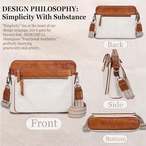 Small Soft Pebbled Real Leather Crossbody Handbags Purses Sling Crossover Shoulder Bag4