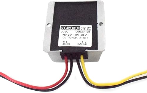 Miniatura 2 de Estabilizador de voltaje para automóvil, regulador de 12 V CC, protector de sobretensiones de 144 W resistente para batería de automóvil, camión,