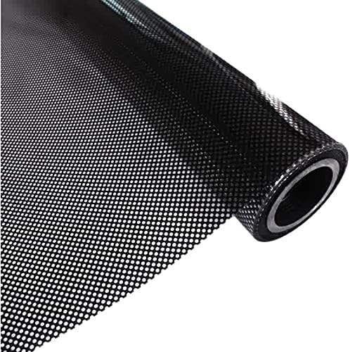 Miniatura 2 de Película de malla perforada para ventana, autoadhesiva, con puntos negros, unidireccionales, calcomanías de vidrio de privacidad para decoración de