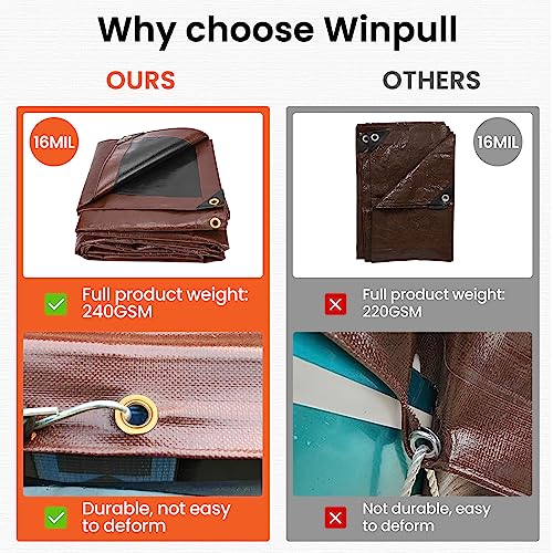 Tarp-10x12FT-Large-16-Mil-Heavy-Duty-Tarps-Waterproof-Tarp-with-Brass-Grommets-and-Reinforced-Edges-UV-Resistant-TearFade-Resistant-Poly-Tarp-for-Outdoor-Camping-Pool-Car-Tent