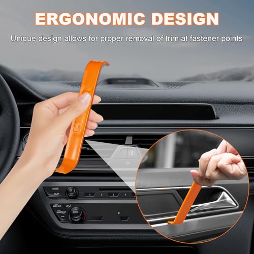 Image of DXNQ 4 PCS Auto Trim Removal Tool Kit, No Scratch Removal Installer Pry Tools for Car Door Clip Panel, Dashboard Clip Fastener Remover Pry Tool Set for Vehicle Interior Trim, Car Accessories