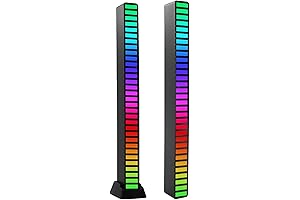 Sound Activated RGB Light Bar with Audio Voice-Activated Pickup and Music Rhythm Sync Modes