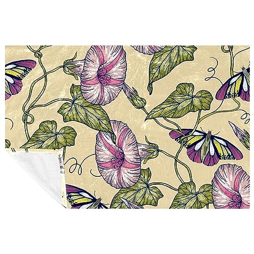 Couverture douce lit et canapé imprimé papillon de qualité supérieure - 2