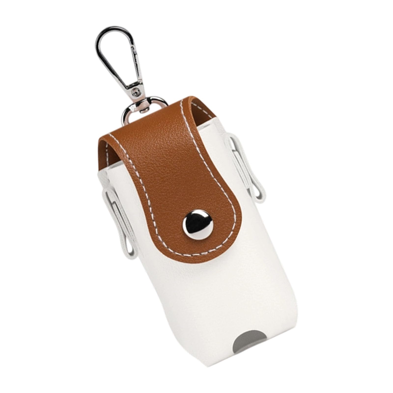 Aufbewahrungstasche aus PU-Leder mit Metallschnalle zum Aufhängen an der Taille, Aufbewahrungstasche für Golfbälle, Ledertasche, Taille mit Gürtelclip