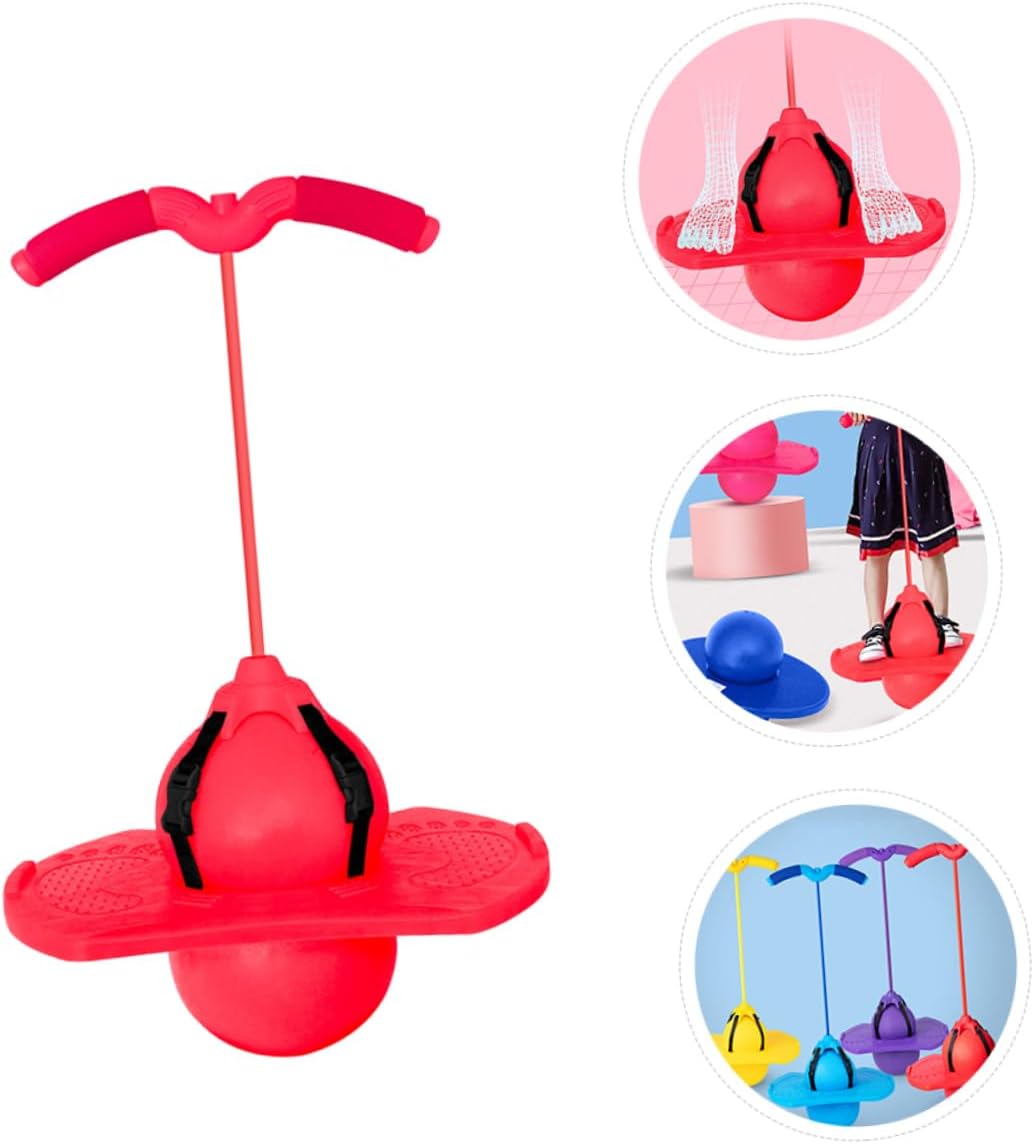 Jumping Ball with Handle Rope for Boys and Girls Bouncing Fitness Toy for Coordination Exercises Fun Outdoor Activity for Children