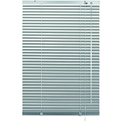 Persianas Para Techos Inclinados Persianas venecianas de aluminio Venetian, visibilidad, luz y brillo, montaje en pared y techo, kit de montaje incluido, metal, Plateado, 100 x 140 cm