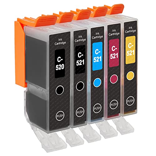 Lot De 10 Cartouches D'encre Compatibles Pour Canon PIXMA MP560 - Modèles PGI520/CLI521