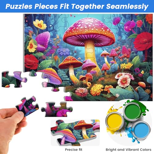 Wscxsc TGP36A-A 36 Large Piece Puzzles For Seniors 6 Pack,Dementia Puzzles Turtle Dog Bird Mushroom Beach Lake Jigsaw Puzzle Dementia Alzheimer'S Products And Activities thumb #4