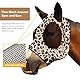 Harrison Howard Super Comfort Stretchy Fly Mask Large Eye Space with UV Protection Soft on Skin with Breathability Leopard Drucken (M)