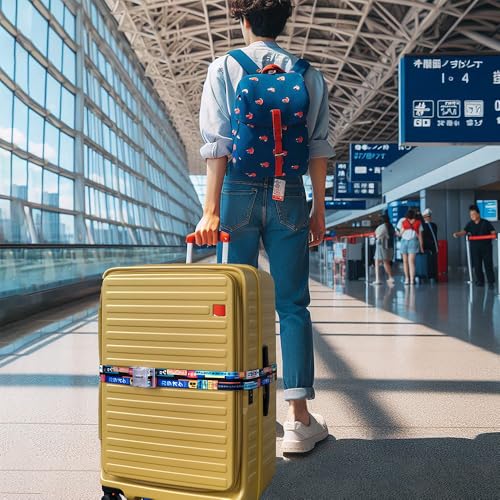 Image of Teeoff 2 Pack Elastic Luggage Straps Adjustable Suitcase Belts Travel Bag Accessories 220CM (Japan Night)