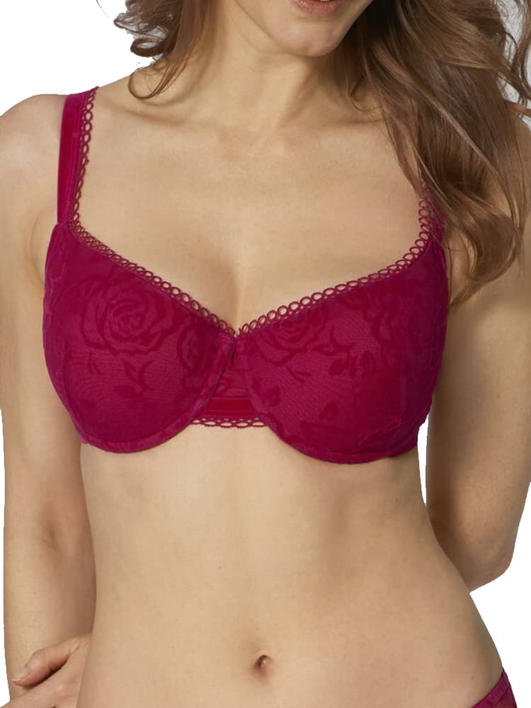 Triumph Women's Velvet Rose Spotlight WHP Molded Bra - ROSSO MASAI - 32E