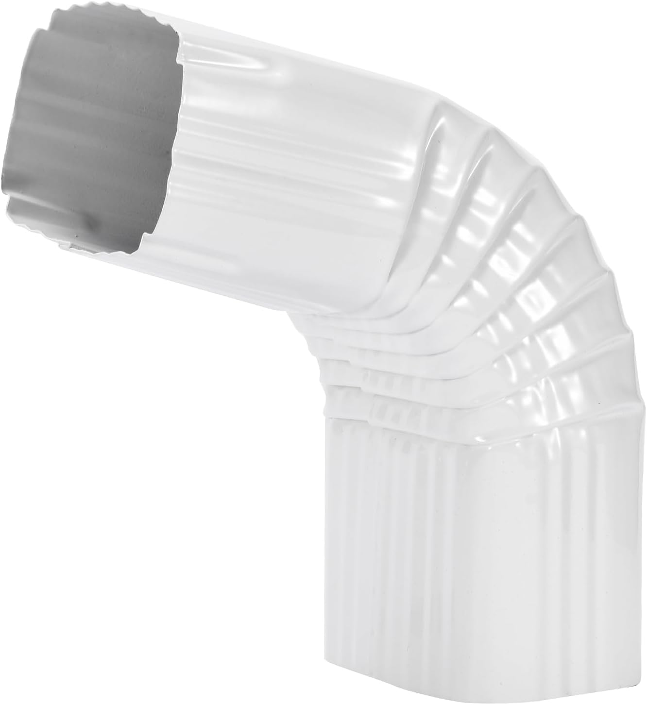 VYH Downspout Gutter Elbows (Low Gloss White) Gutter Elbow, Downspout