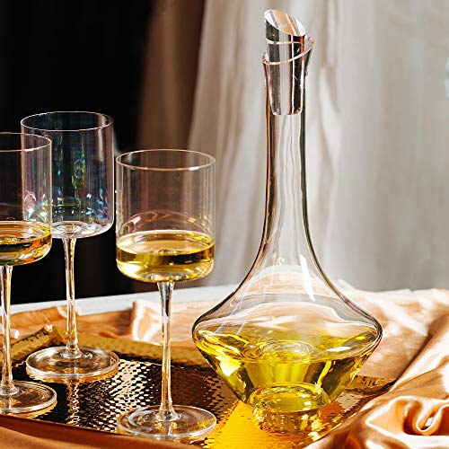 Btat- Wine Decanter With Stopper, Hand Blown Crystal Glass, Wine Accessories, Wine Carafe, Wine Gift, Wine Aerator, Red Wine Decanter, Wine Decanter Set, Wine Air Aerator #TOP23