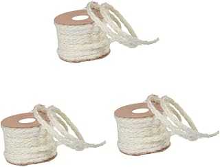 3pcs Colored Twine Handmade Gifts Baking Packing String Braided Jute Cords Gift Wrapping Twine Rope String Jute Ribbon Craft Jute Rope Brown Rope Natural Rope Jute Twine