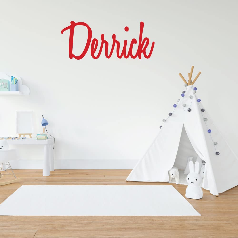 Personalized Nursery Initial Wall Decal - Custom Name Sticker For Boys Or Girls Room, 12 Inches High - View #6
