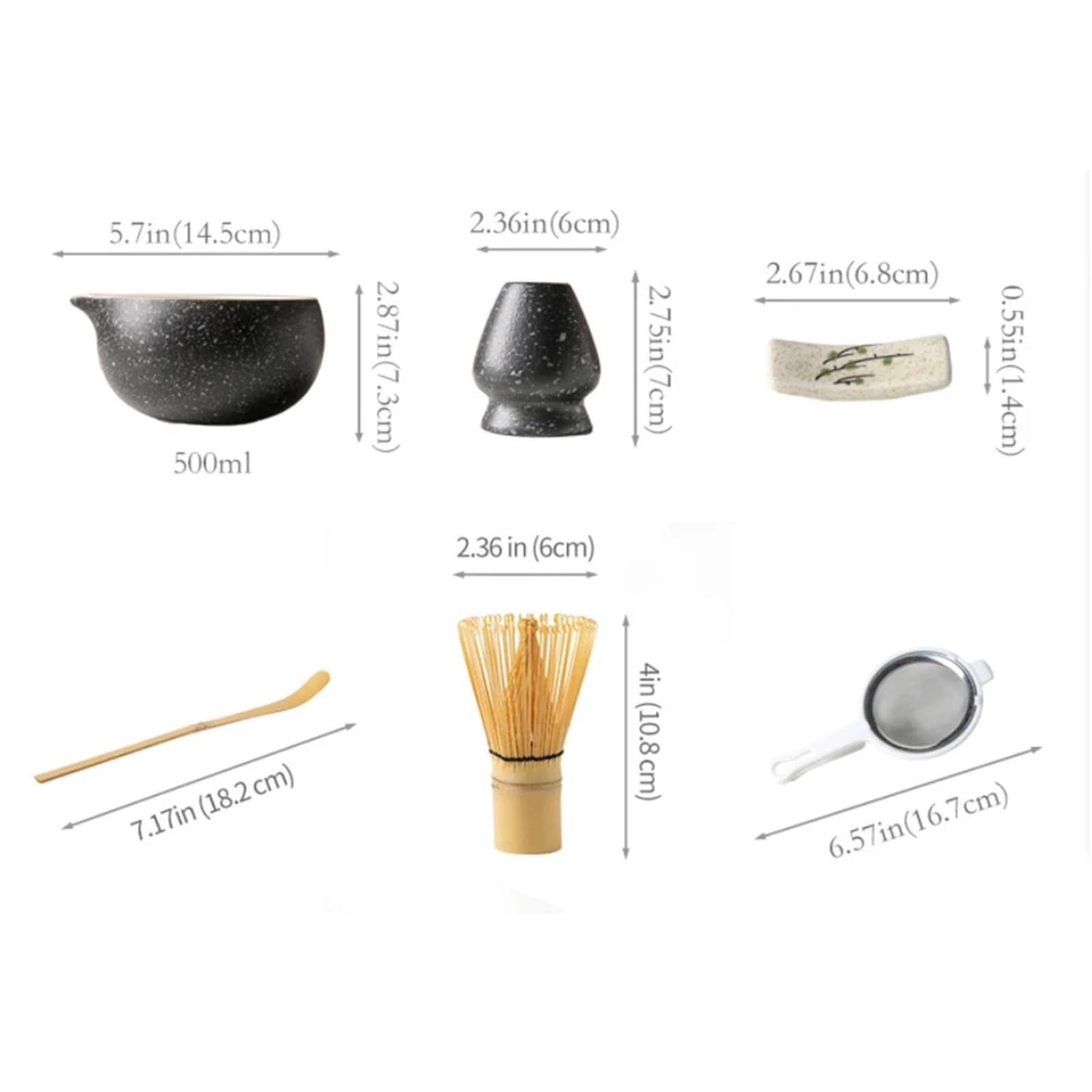 Juego de licuadora té matcha 9 o 10 piezas con cuenco cerámica, batidor, cuchara, soporte, colador y horno ceremonia Kit Te Matcha(Pink with blue 10pcs)