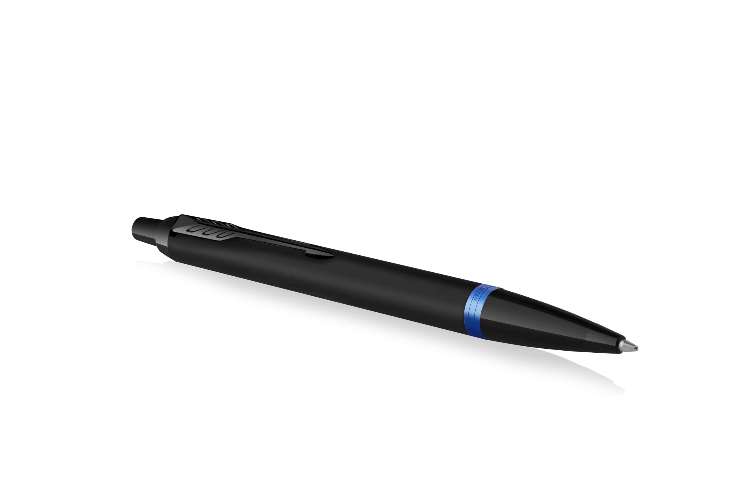 PARKER IM Professionals Vibrant Rings Set penna roller e penna a sfera con incisione, penna premium | confezione regalo | nome | inciso | anniversario | compleanno (blu PVD)