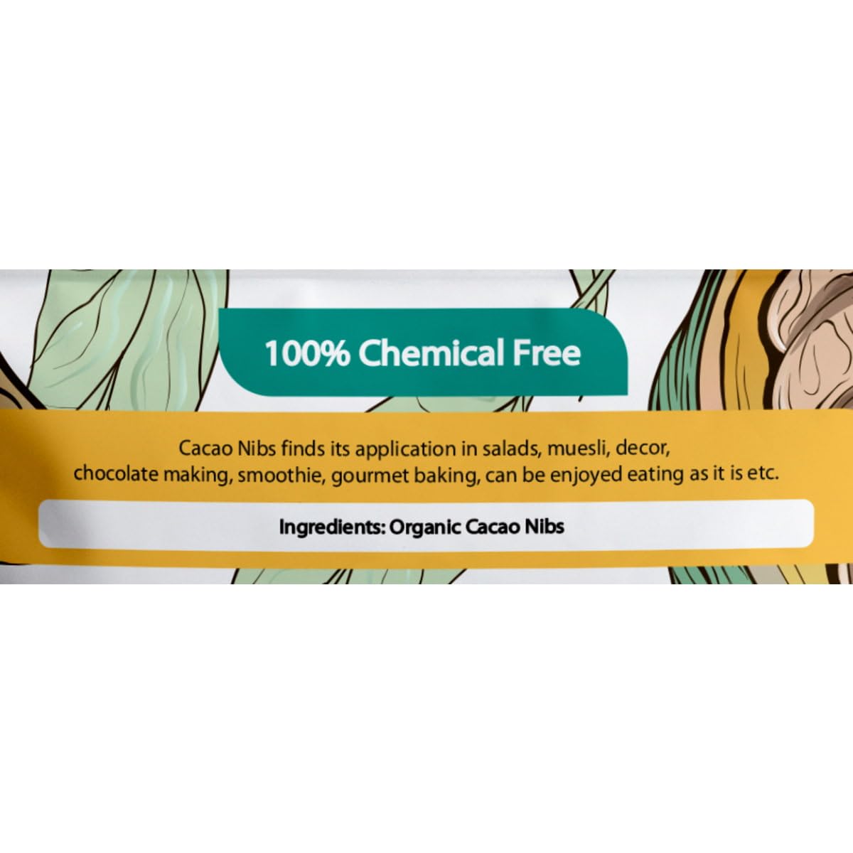 Sihi Chocolaterie - Cacao nibs unsweetened organic | Crunchy, freshly roasted | Non alkalized | Best for energy snacking/baking | High in antioxidants | Vegan- 150g (Pack of 1) - Image 4 thumbnail