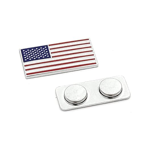 Set of 5 USA Flag Enamel Lapel Pins