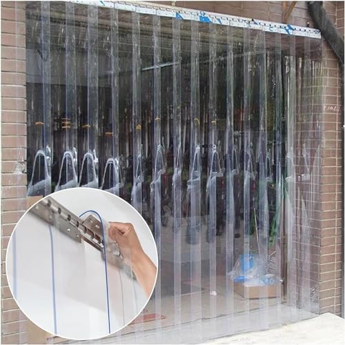 Cortina de PVC transparente antiradiación solar para aislar almacenes y granjas 1