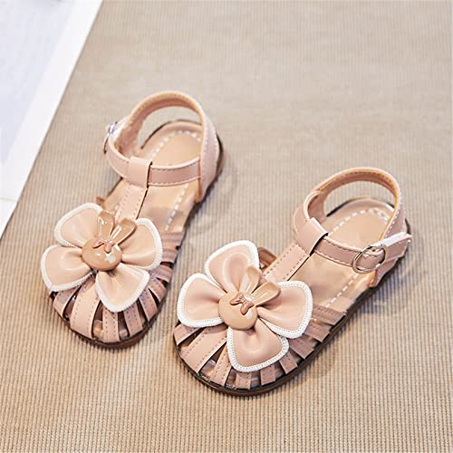 Size 4 Toddler Sandals Girls Girls Dress Shoes Cute Big Bow Bunny Mary Jane Shoes Ballerina with Satin Ankle Tie Slides3