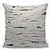 WONDERTIFY Corteccia Scratch Paint Federa per cuscino con albero bianco betulla nero strisce decorative per cuscini da divano, 45 x 45 cm