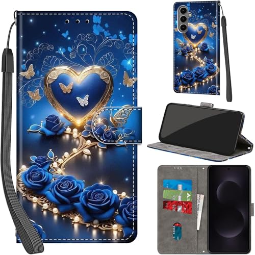 Étui Samsung S25 FE avec fermeture magnétique et fentes pour cartes - Rose