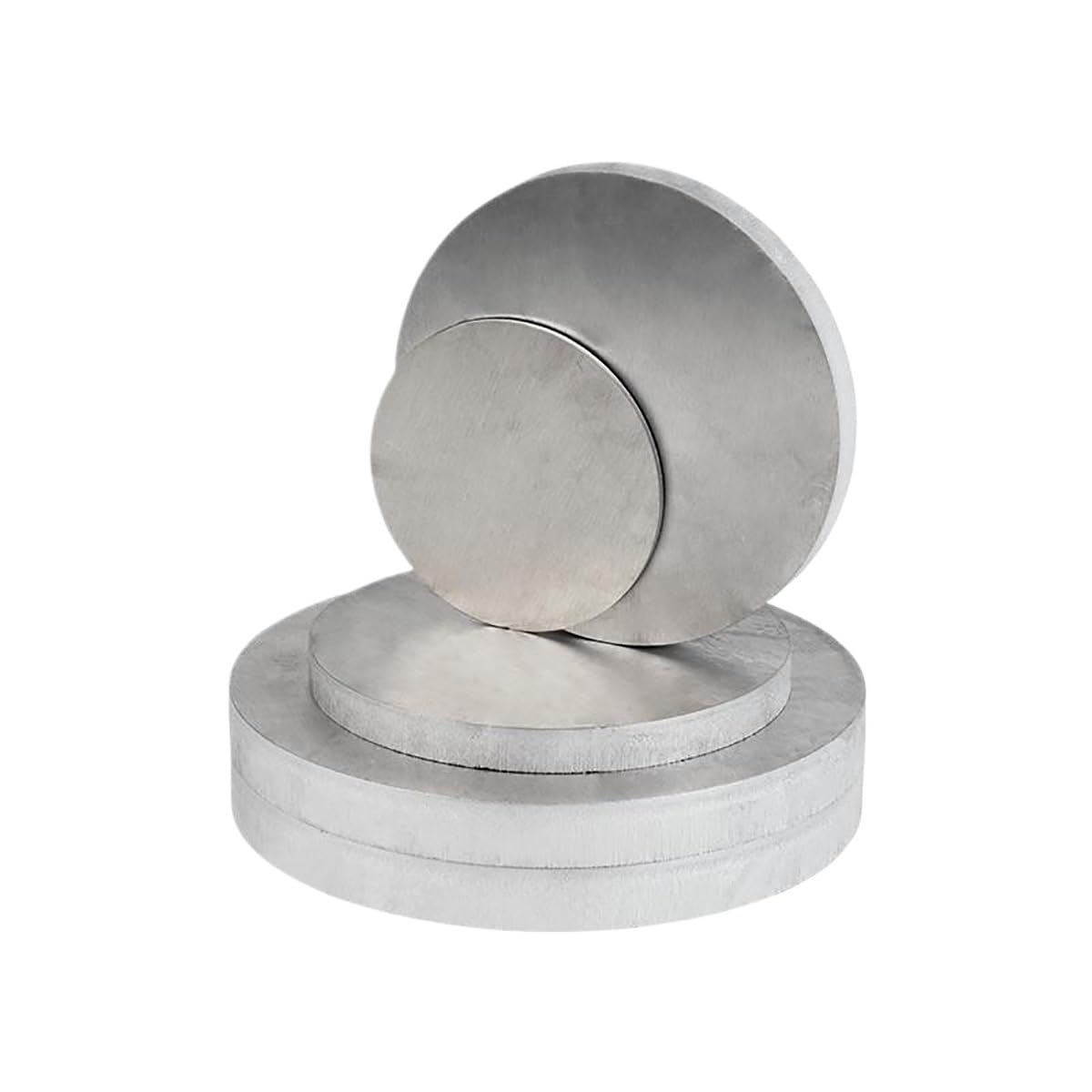Disco redondo de aluminio 1060, hoja circular pulida en de 0,5mm de espesor y 100mm de diámetro, 1 unidad