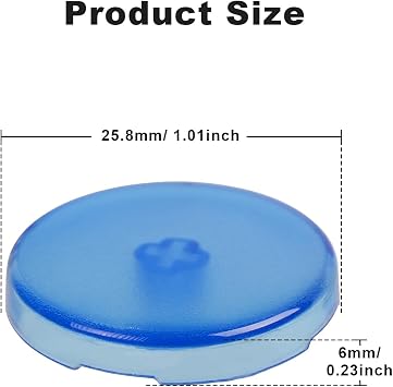 ONEED Leverless Controller Keycaps Button Caps (25.8mm) Replacement Button Caps for Leverless Controller for Haute42-Cosmoxgaming (Transparent Blue 8PCS)