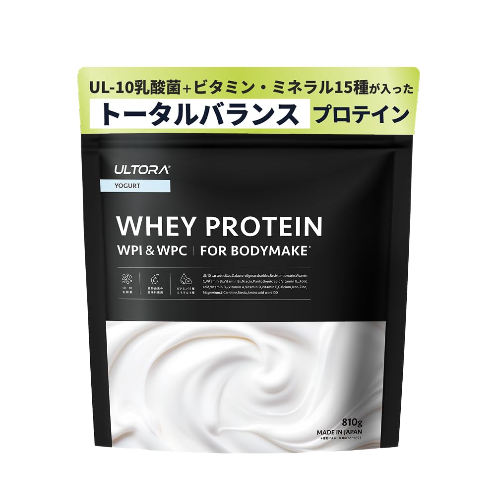 ULTORA ウルトラ ホエイ プロテイン 810g WPI & WPC 人工甘…