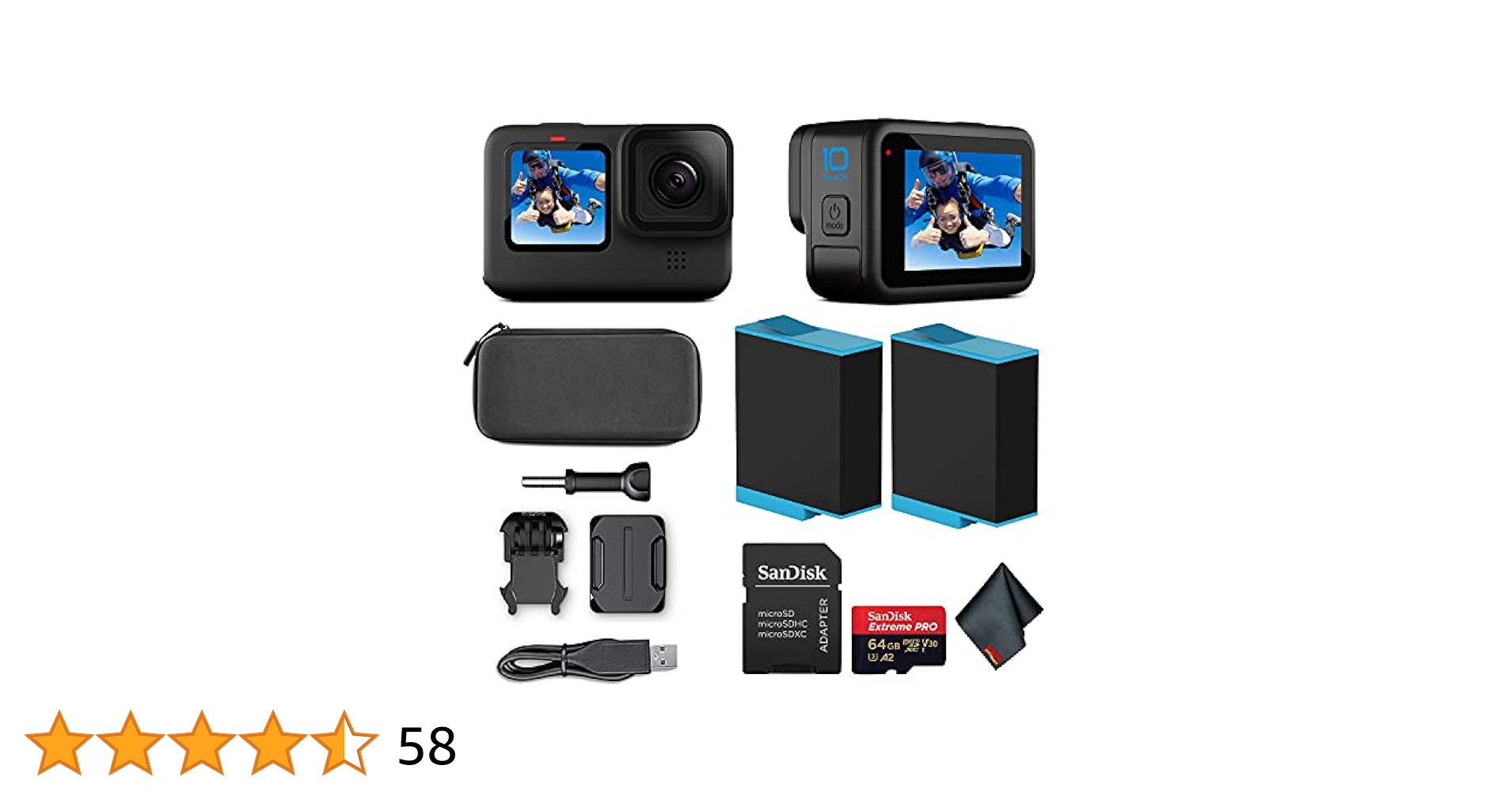 GoPro HERO10 + 64GB sd card超美品 【公式通販】