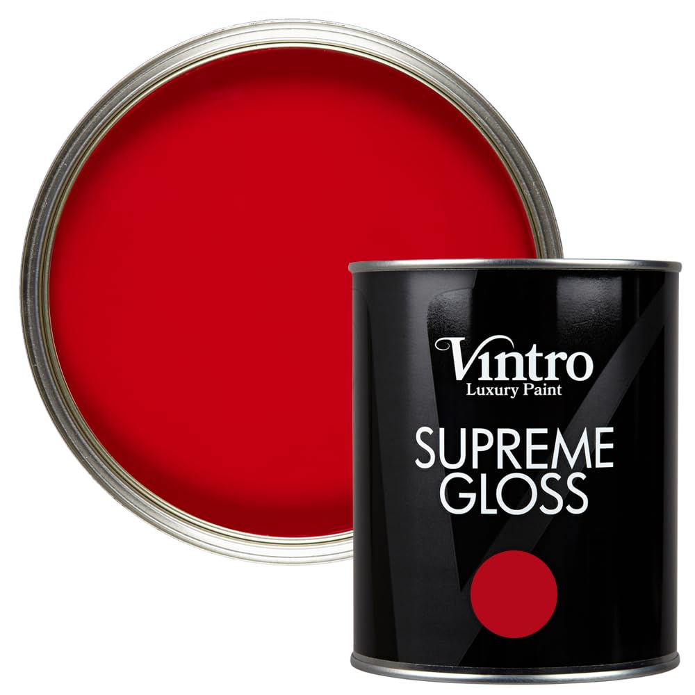 B&Q -  Crimson Red Gloss 1L WallsCeilingsMetal & Wood (Dantes Dream)
