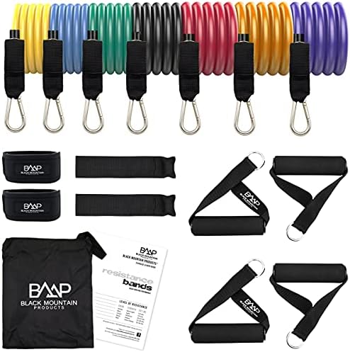 Black Mountain Products Ultimate Resistance Band Set with Starter Guide